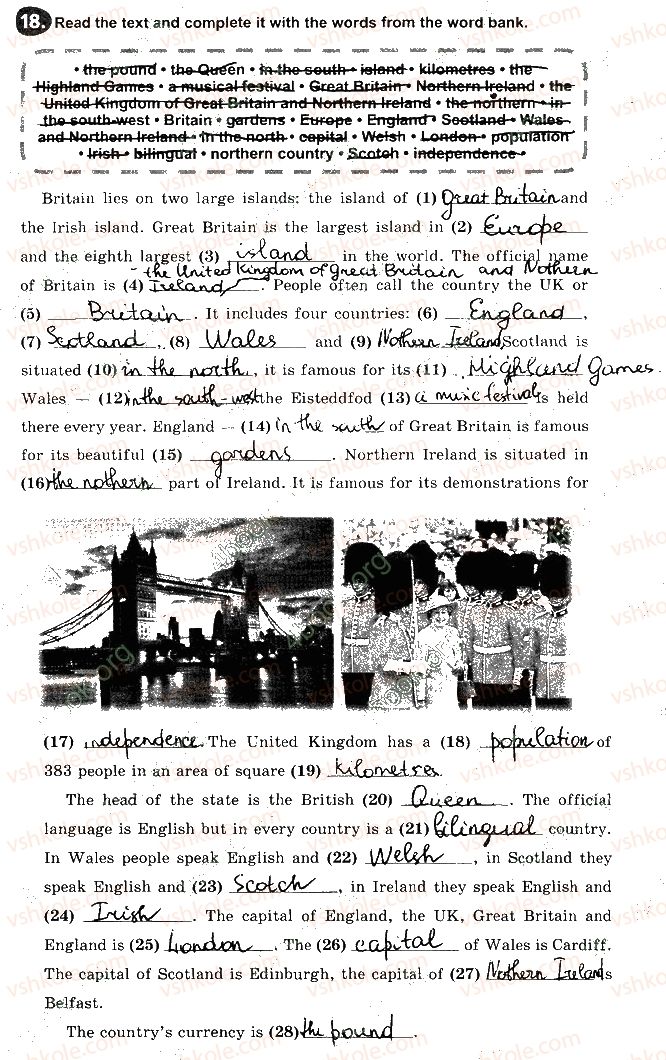 фото задание 18 - unit 5. people, countries, lifestyle: the uk and ukraine