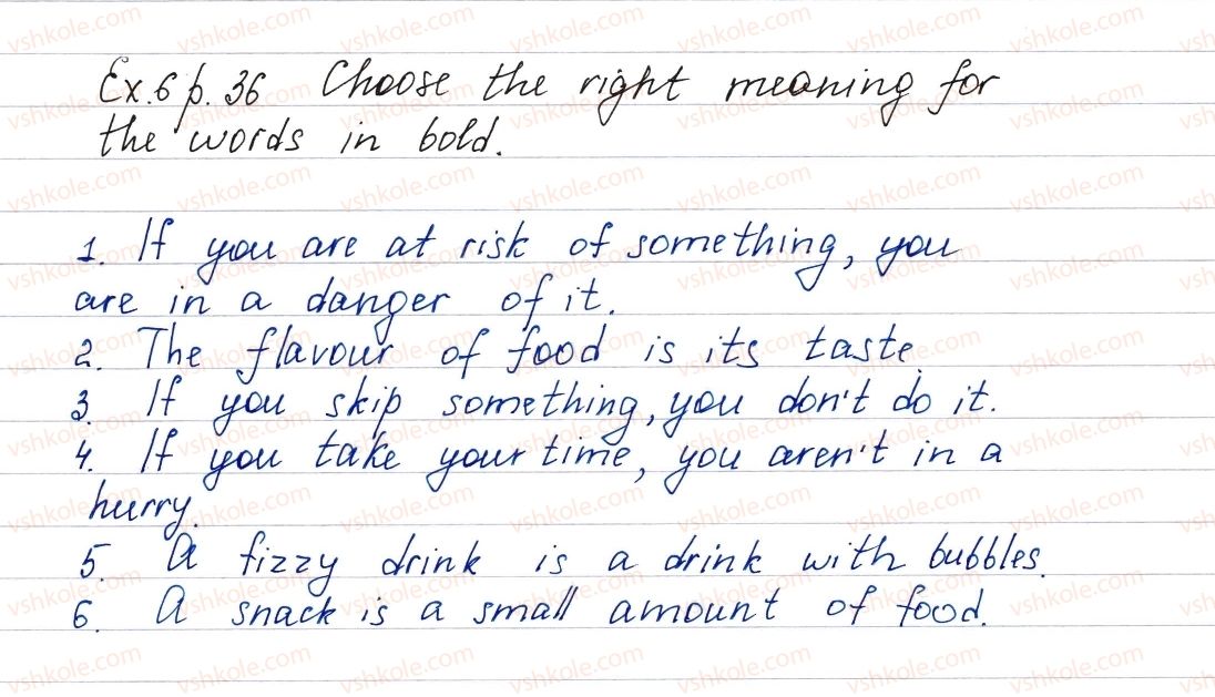 фото задание ex6p36 - lesson 2. a healthy lifestyle - unit 1. it’s your life