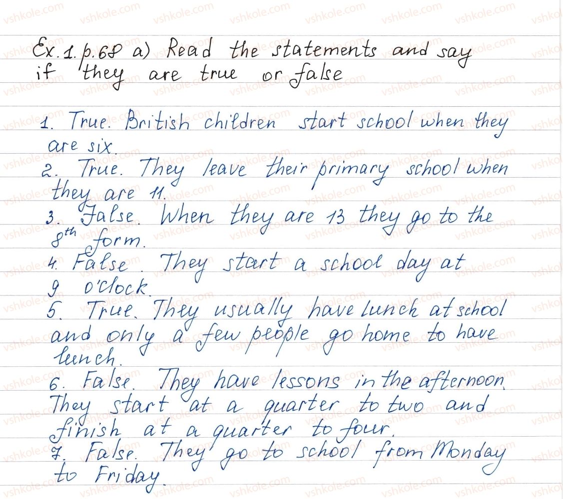 фото задание ex1p68 - lesson 1. what’s your school like? - unit 2. your school time