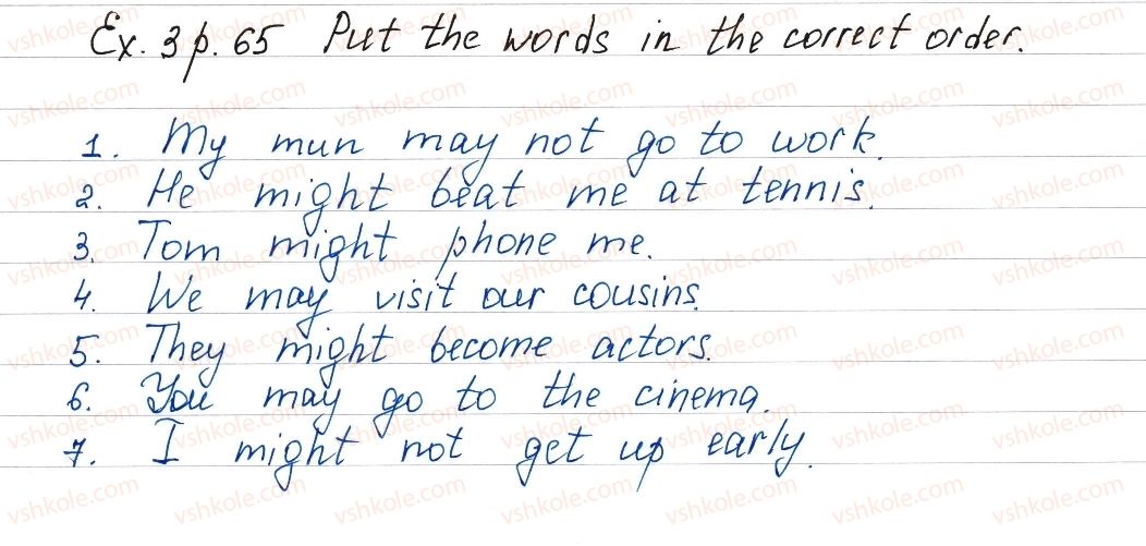 фото задание ex3p65 - lesson 1. what’s your school like? - unit 2. your school time