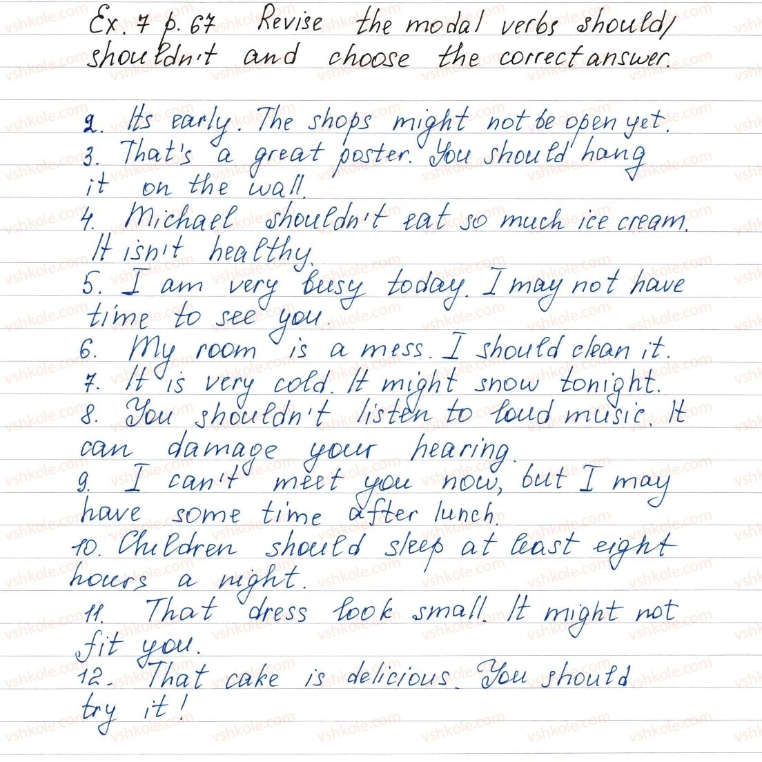 фото задание ex7p67 - lesson 1. what’s your school like? - unit 2. your school time