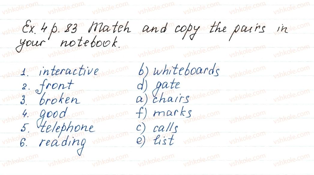 фото задание ex4p83 - lesson 2. are you a good team? - unit 2. your school time