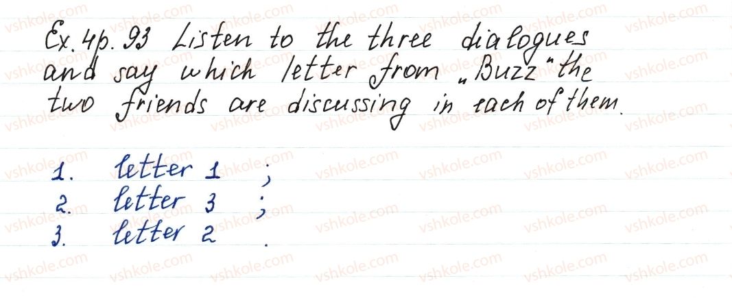 фото задание ex4p93 - lesson 2. are you a good team? - unit 2. your school time
