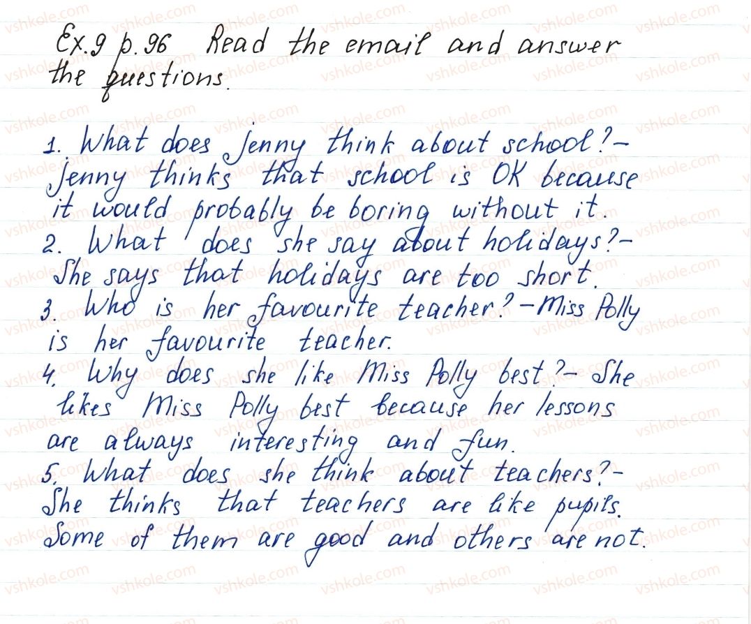 фото задание ex9p96 - lesson 2. are you a good team? - unit 2. your school time