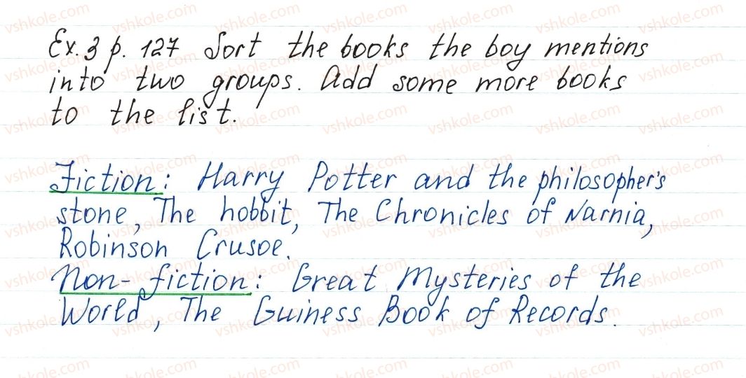 фото задание ex3p127 - lesson 1. do you need a book? - unit 3. your preferences