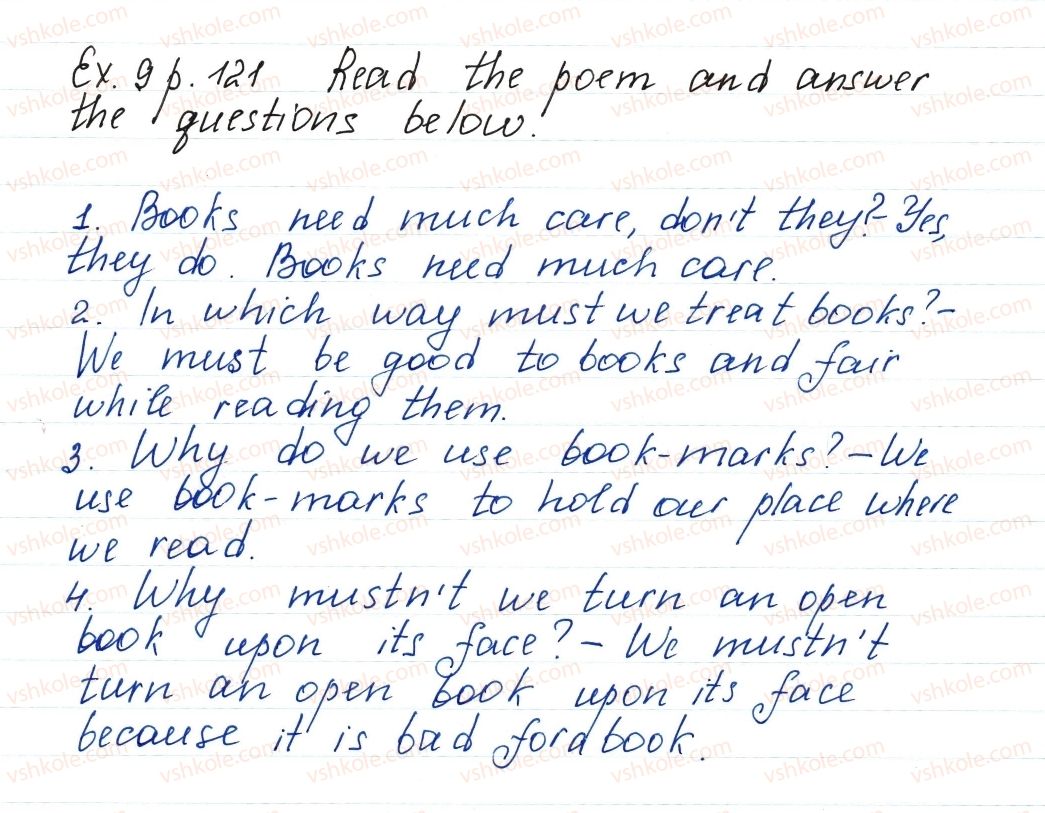 фото задание ex9p121 - lesson 1. do you need a book? - unit 3. your preferences