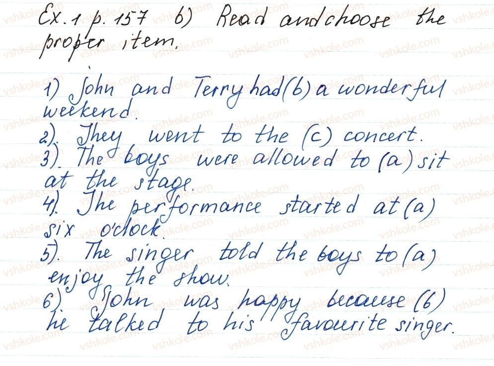 фото задание ex1p157 - lesson 2. music is heard everywhere - unit 3. your preferences