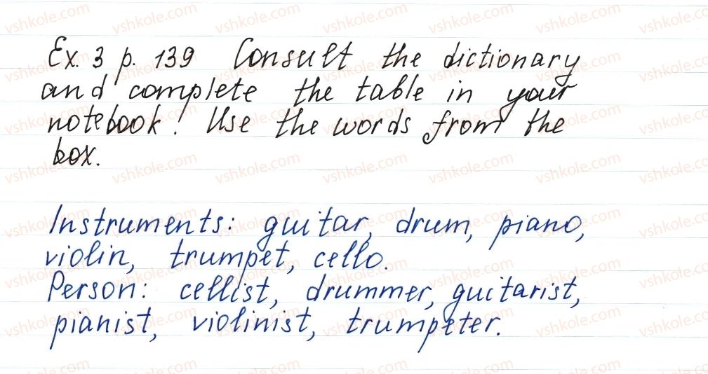 фото задание ex3p139 - lesson 2. music is heard everywhere - unit 3. your preferences