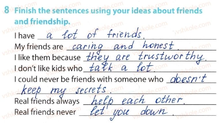 фото задание 8 - lesson 1. family and friends - unit 1. it's your life