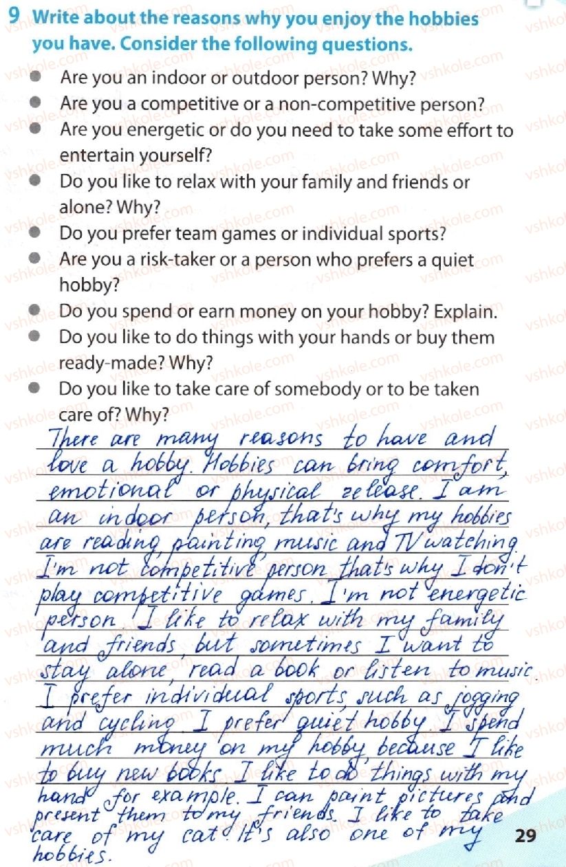 фото задание 9 - lesson 2. a healthy lifestyle - unit 1. it's your life