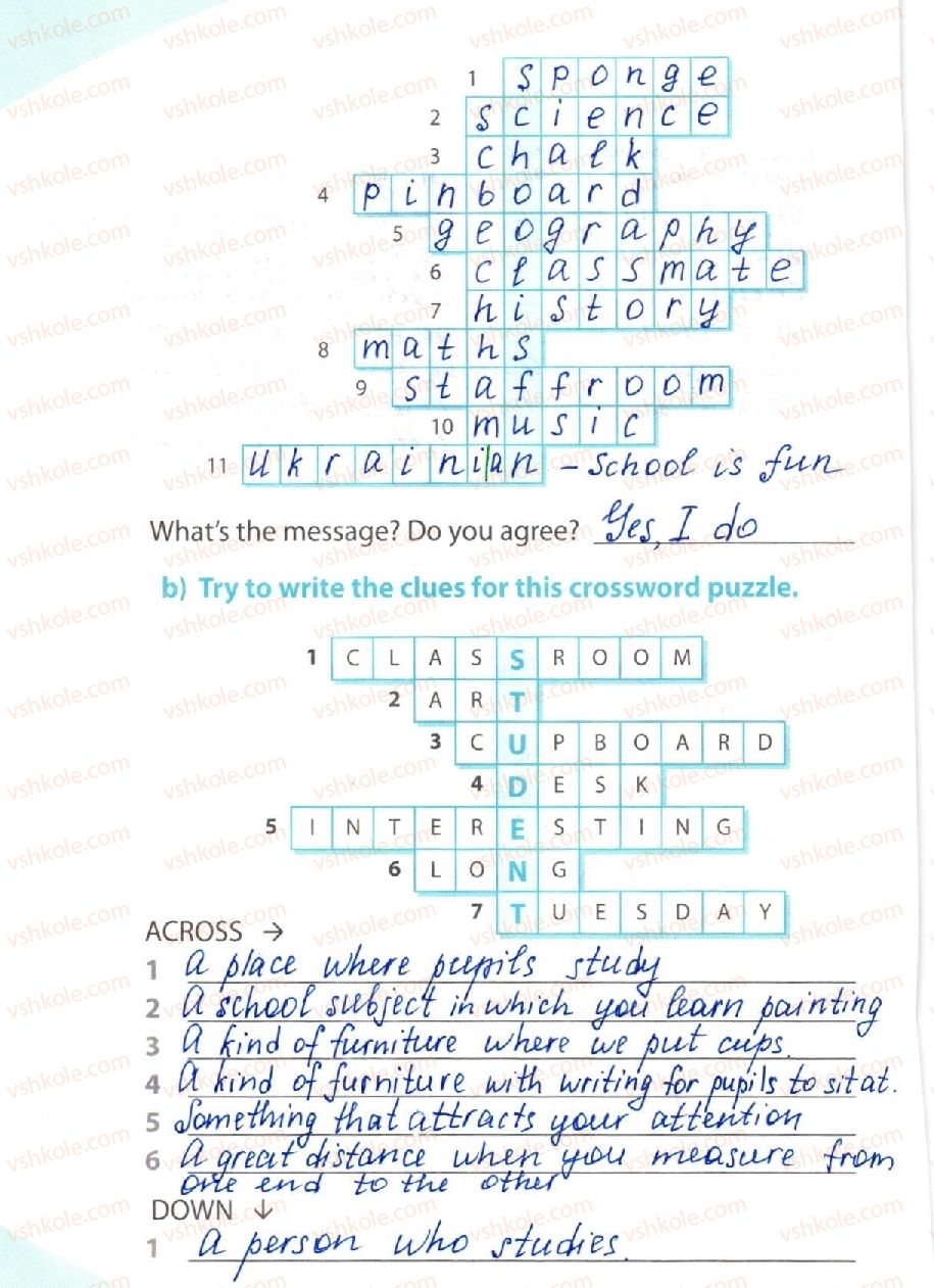 фото задание 12 - lesson 1. what's your school like? - unit 2. your school time