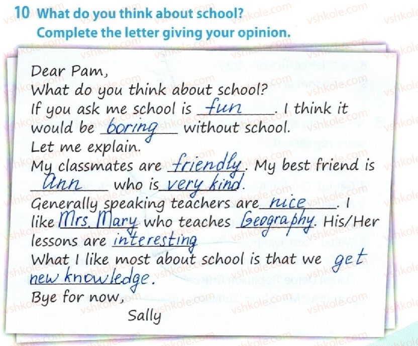 фото задание 10 - lesson 2. are you a good team? - unit 2. your school time