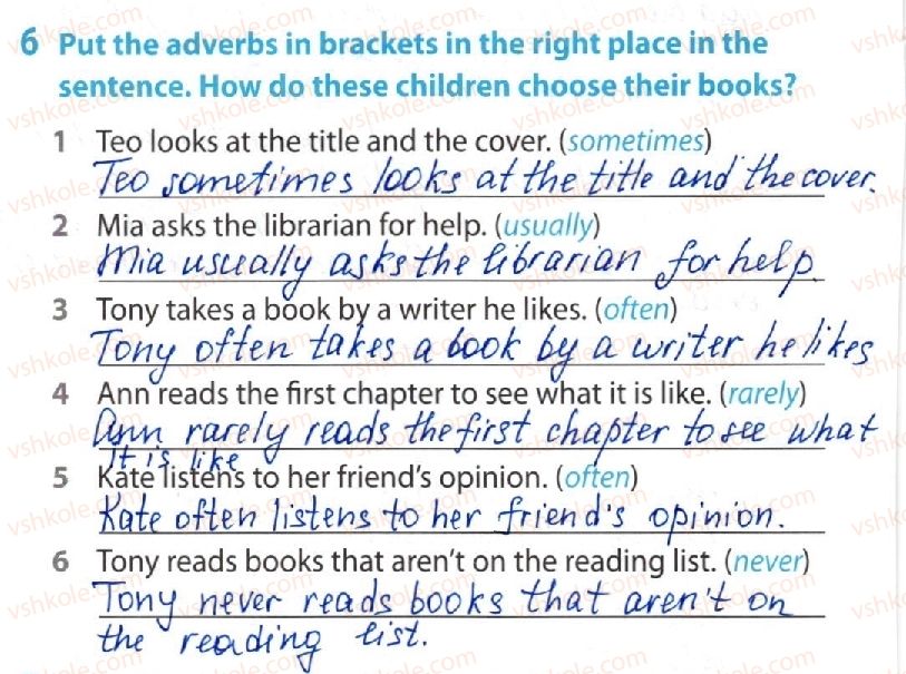 фото задание 6 - lesson 1. do you need a book? - unit 3. your preferences