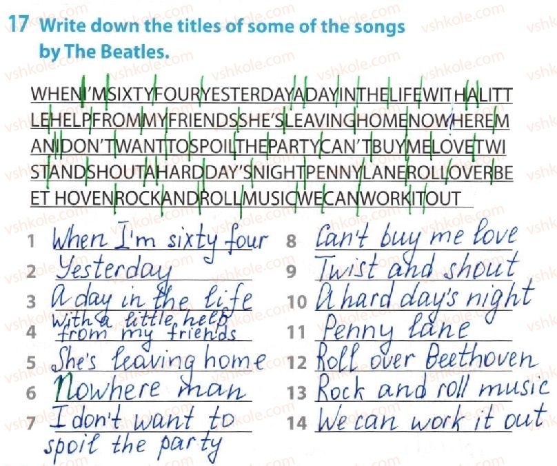 фото задание 17 - lesson 2. music is heard everywhere! - unit 3. your preferences