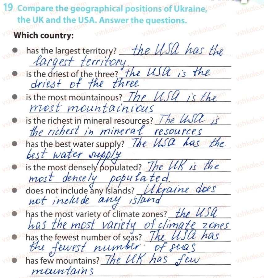 фото задание 19 - lesson 2. geographical outlook - unit 4. broaden your mind!