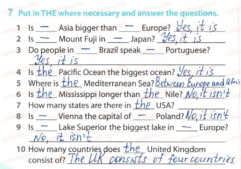 фото задание 7 - lesson 2. geographical outlook - unit 4. broaden your mind!