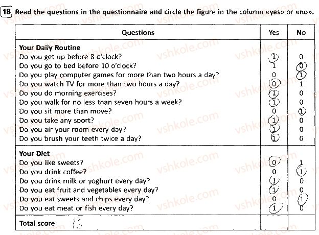 фото задание 18 - lesson 2. a healthy lifestyle - unit 1. it’s your life