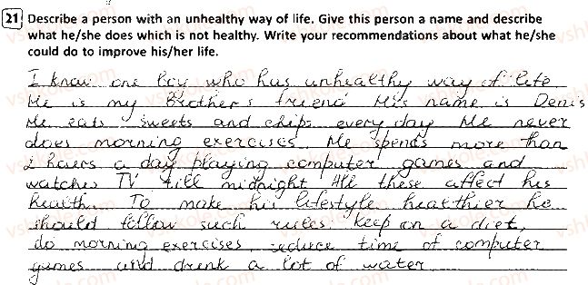 фото задание 21 - lesson 2. a healthy lifestyle - unit 1. it’s your life