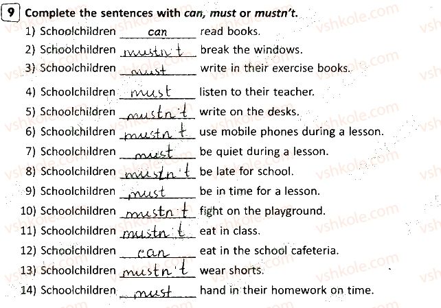 фото задание 9 - lesson 1. what’s your school like? - unit 2. your school time