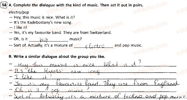 фото задание 14 - lesson 2. music is heard everywhere - unit 3. your preferences