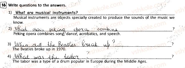фото задание 16 - lesson 2. music is heard everywhere - unit 3. your preferences