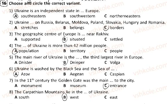 фото задание 16 - lesson 2. geographical outlook - unit 4. broaden your mind