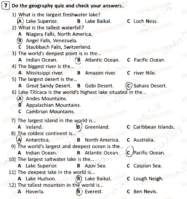 фото задание 7 - lesson 2. geographical outlook - unit 4. broaden your mind