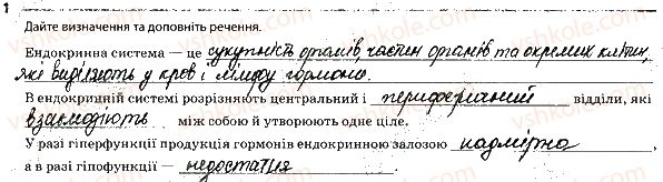 фото задание 1 - ендокринна система. проблеми ендокринної системи - тема 10. регуляція функцій організму