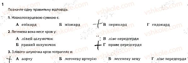 фото задание 1 - серце. робота серця. судини - тема 4. транспорт речовин