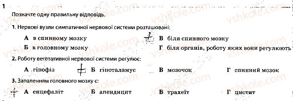 фото задание 1 - вегетативна нервова система. проблеми нервової системи - тема 7. зв'язок організму людини із зовнішнім середовищем. нервова система