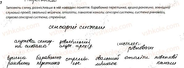 фото задание 7 - сенсорні системи слуху і рівноваги - тема 8. зв'язок організму людини із зовнішнім середовищем. сенсорні системи