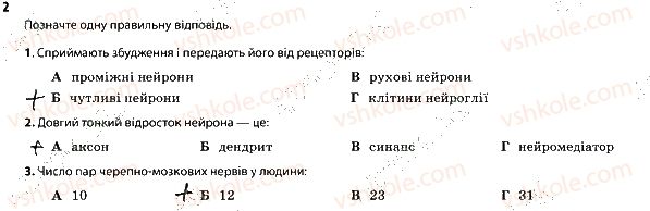 фото задание 2 - 1. нейрони. нервова система - тема 8. зв'язок організму людини із зовнішнім середовищем. нервова система
