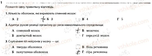 фото задание 1 - 2. центральна нервова система - тема 8. зв'язок організму людини із зовнішнім середовищем. нервова система