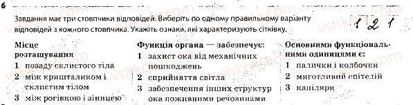 фото задание 6 - 1. зорова сенсорна система - тема 9. зв'язок організму людини із зовнішнім середовищем. сенсорні системи