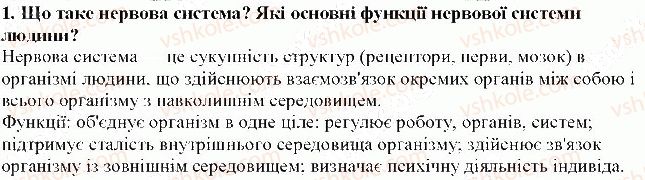 фото задание 1 - § 35. будова нервової системи - тема 7. зв'язок організму людини із зовнішнім середовищем. нервова система