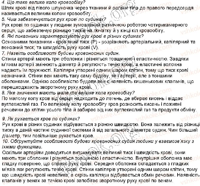 фото задание стр101 - § 22. кровоносні судини. рух крові - тема 4. транспорт речовин