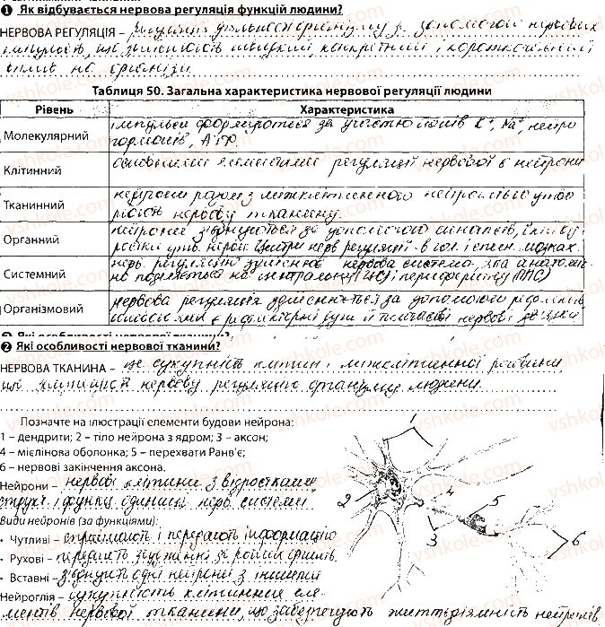 фото задание сторінка74 - тема 7. зв’язок організму людини із зовнішнім середовищем. нервова система
