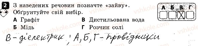 фото задание 2 - варіант 2 - 3. електричний струм - контроль теоретичних знань