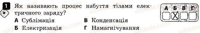 фото задание 1 - варіант 1 - 4. електричний заряд - самостійні роботи