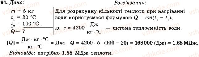фото задание 91 - § 12. випаровування і конденсація рідин. питома теплота пароутворення речовини - розділ 1. теплові явища