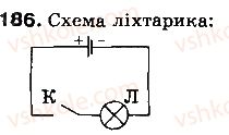 фото задание 186 - § 25. дії електричного струму. напрямок електричного струму - розділ 2. електричні явища. електричний струм