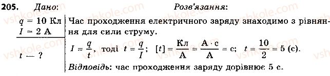 фото задание 205 - § 29. закон ома для однорідної ділянки електричного кола - розділ 2. електричні явища. електричний струм