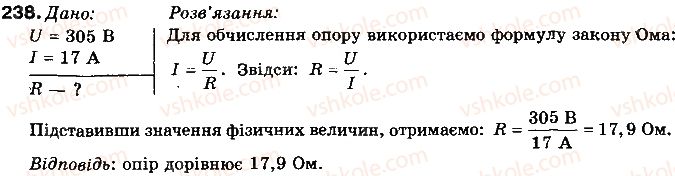 фото задание 238 - § 29. закон ома для однорідної ділянки електричного кола - розділ 2. електричні явища. електричний струм