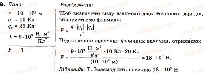 фото задание 9 - варіант 1 - тестові завдання - розділ 2. електричні явища. електричний струм