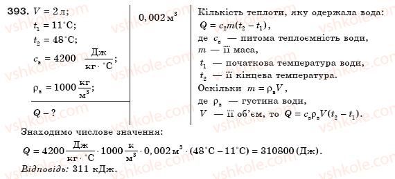 фото задание 393 - § 46. тепловий баланс - розділ 4. кількість теплоти. теплові машини