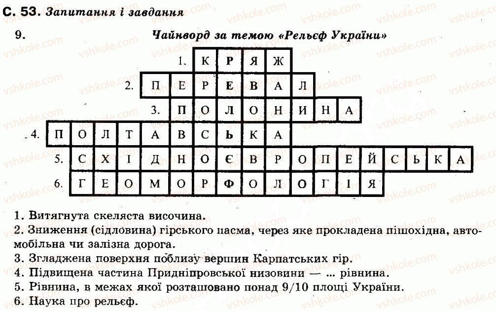фото задание сторінка_53 - розділ 2. загальна характеристика природних умов і природних ресурсів україни