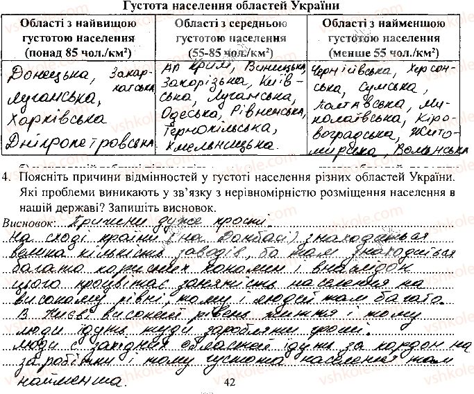 фото задание сторінка42 - розділ ііі. природні умови і природні ресурси україни - зошит для самостійних та контрольних робіт