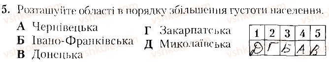 фото задание 5 - варіант 2 - тематичне оцінювання № 5 - вкладиш. зошит. тестові завдання
