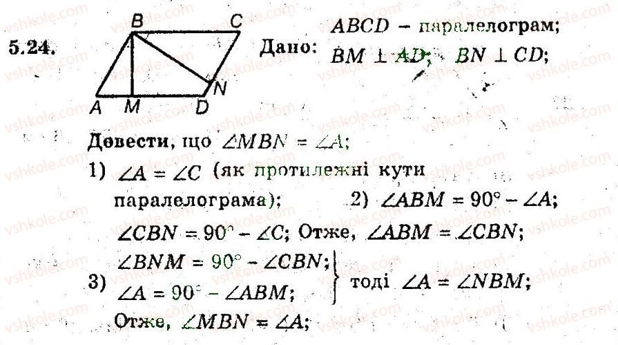 фото задание 24 - 5. паралелограм - § 2. многокутники. чотирикутники