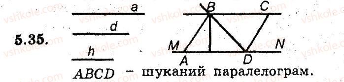 фото задание 35 - 5. паралелограм - § 2. многокутники. чотирикутники